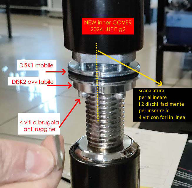 Allineamento dischi Nut Safe 2 gap 2mm
