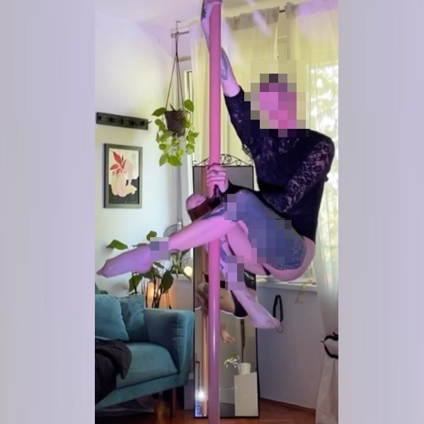 Palo da pole dance Lupit per allenamento a casa