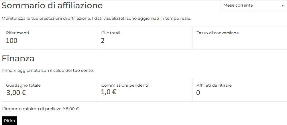Wallet Affiliato