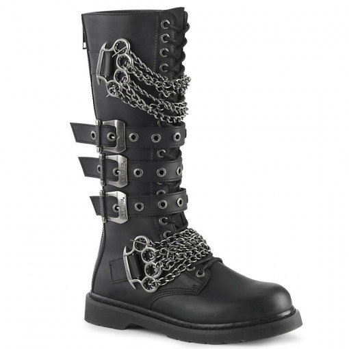 Demonia BOLT-450 Blk Vegan Leather