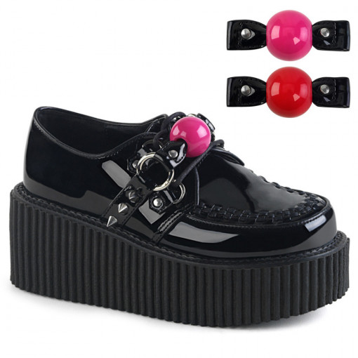 Demonia CREEPER-222 Blk Pat