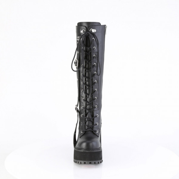 Stivali Demonia Cult ASSAULT-218 Blk Vegan Leather