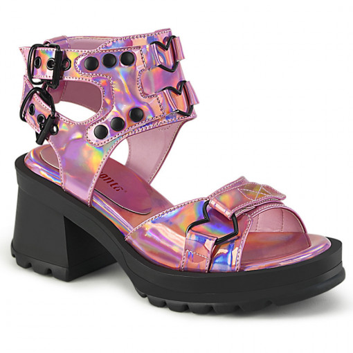 Demonia Cult BRATTY-07 Pink Holo Pat
