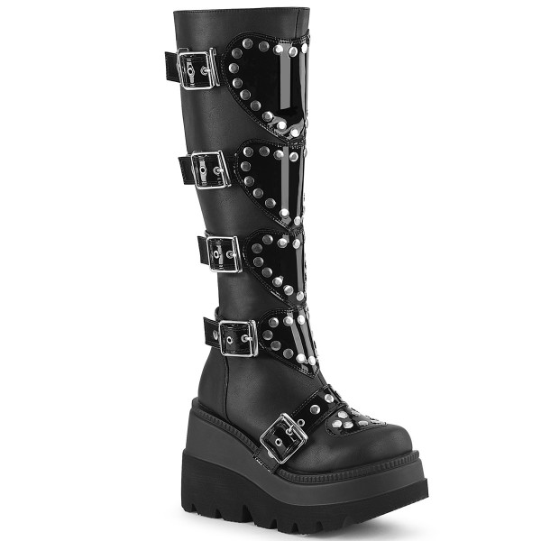 Demonia SHAKER-210 Blk Vegan Leather