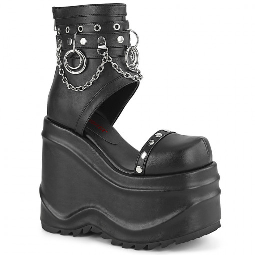 Demonia WAVE-22 Blk Vegan Leather