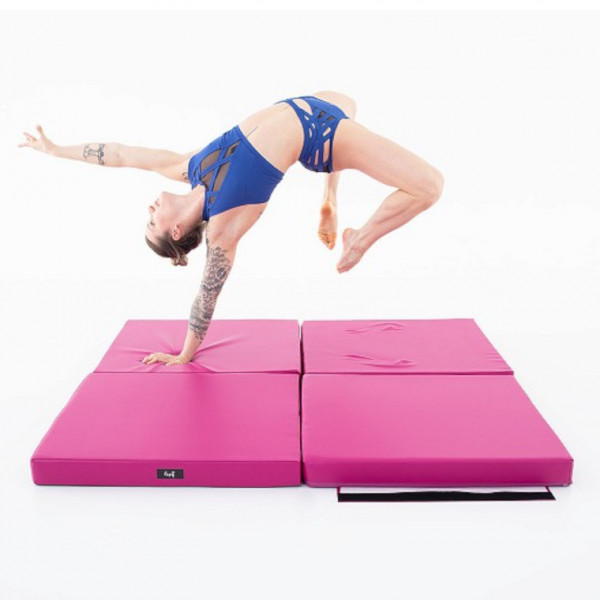Multi-use mattress Lupit Pole Square STANDARD pink 150x8cm
