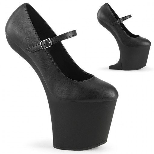 Pleaser CRAZE-880 Blk Faux Leather/Blk Matte