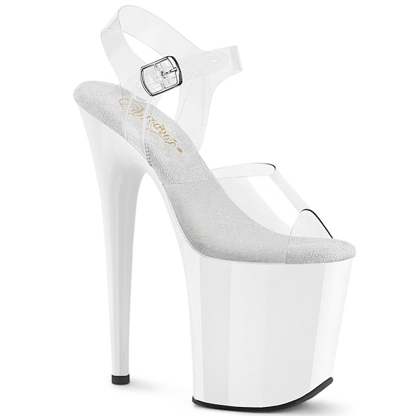 Pleaser FLAMINGO-808 Clr/Wht