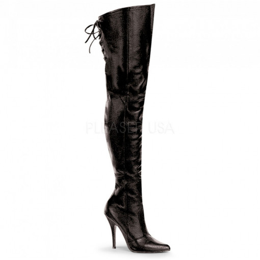 Pleaser LEGEND-8899 Blk Leather (P)