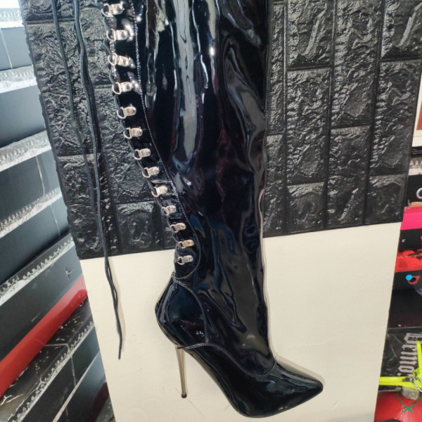 Stivale UNICO Dagger 3063 numero 14us 44eu Devious Nero lucido - Img 4