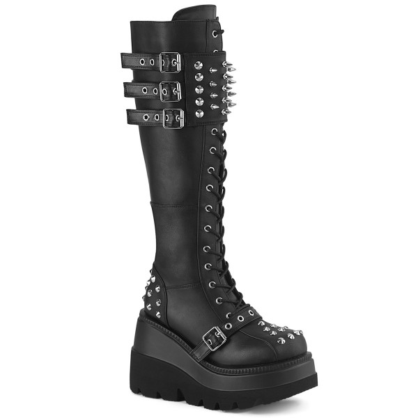 Demonia SHAKER-225 Blk Vegan Leather