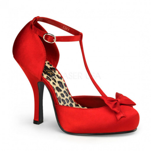 Pin Up Couture CUTIEPIE-12 Red Satin