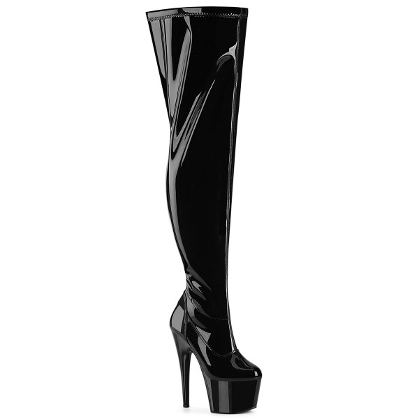 Pleaser ADORE-3000WCF Blk Str. Pat/Blk