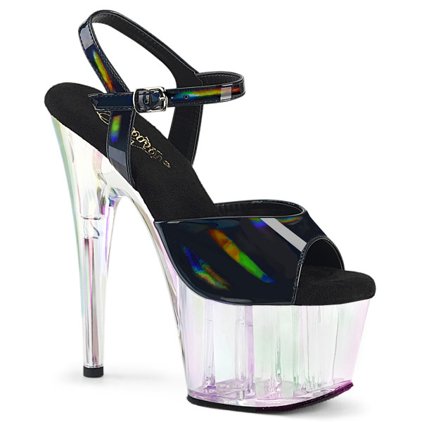 Pleaser ADORE-709HT Blk Holo/Holo Tinted