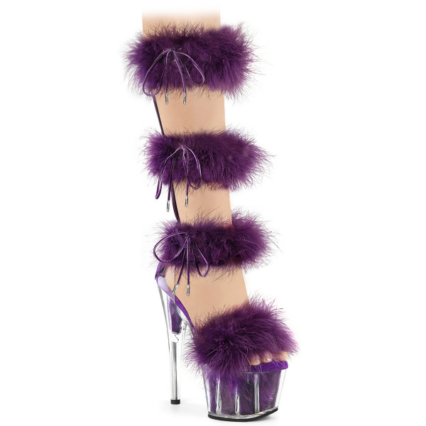 Pleaser ADORE-728F Clr-Purple Fur/M