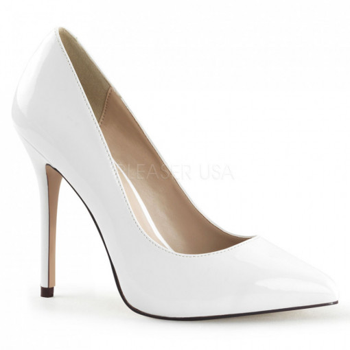 Pleaser AMUSE-20 Wht Pat