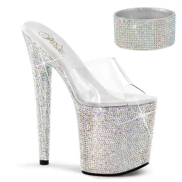 Pleaser BEJEWELED-812RS Clr/Slv Multi RS