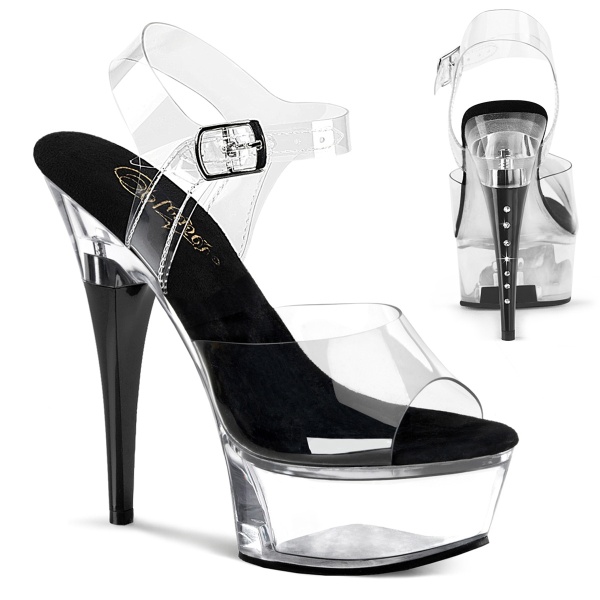Pleaser CAPTIVA-608 Clr-Blk/Clr