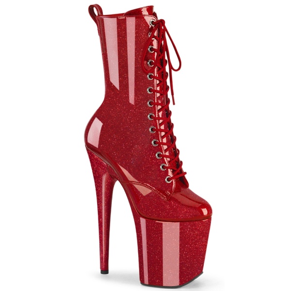 Pleaser FLAMINGO-1040GP Ruby Red Glitter incorporato Subito 38eu.