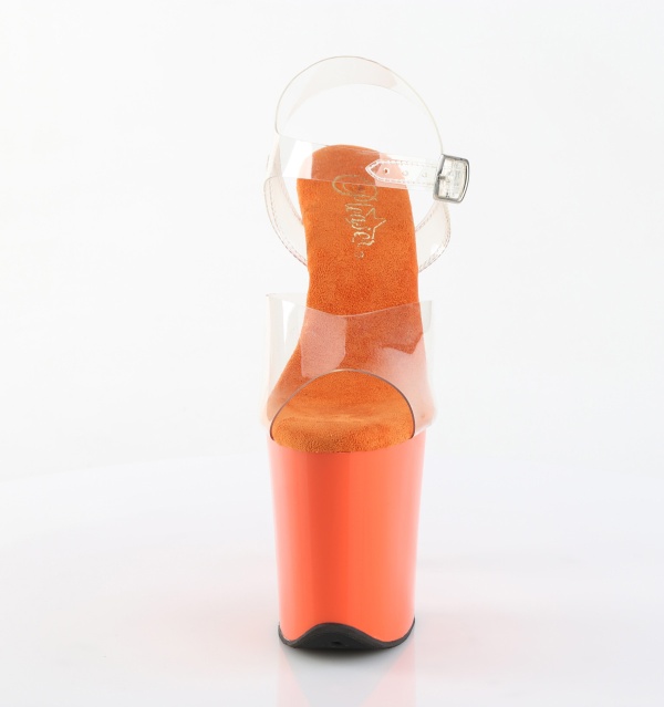 Sandali tacco 20 cm Pleaser FLAMINGO-808 Clr/Orange