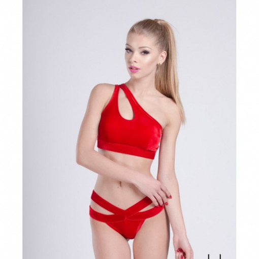 pole dance abbigliamento velluto rosso