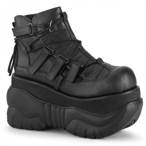 Demonia BOXER-13 Blk Vegan Leather