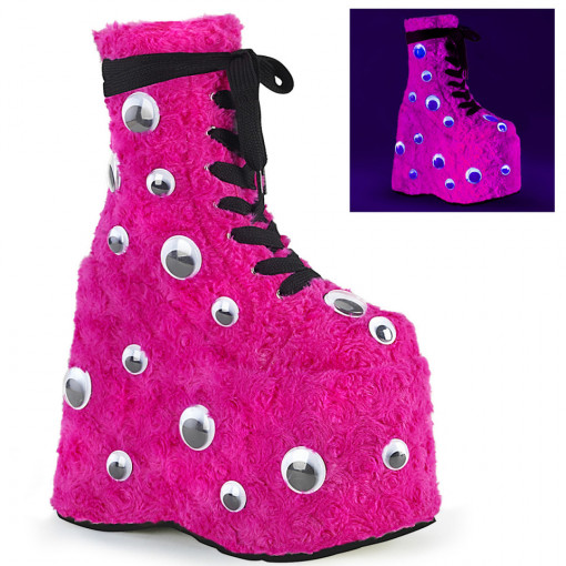 Demonia Cult SLAY-206 H. Pink Fur