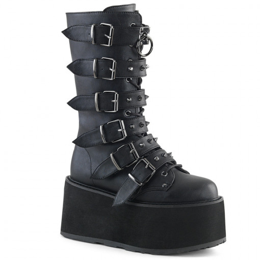 Demonia DAMNED-225 Blk Vegan Leather