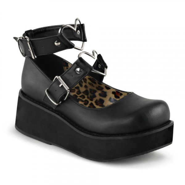 Demonia SPRITE-02 Blk Vegan Leather - 40