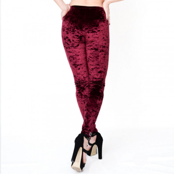 Paradise chick LEGGINGS ANIMAL VELVET GRENA