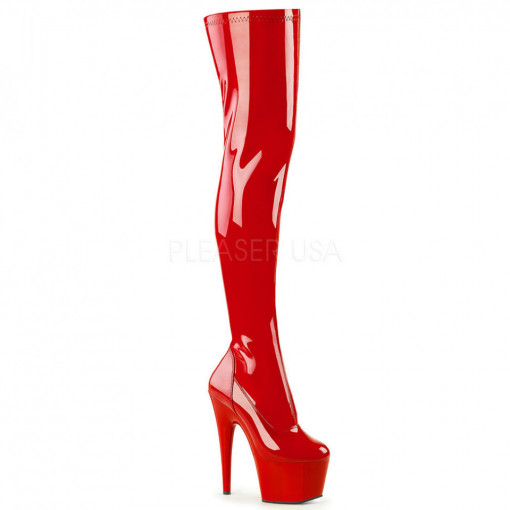 Pleaser ADORE-3000 Red Str Pat/Red