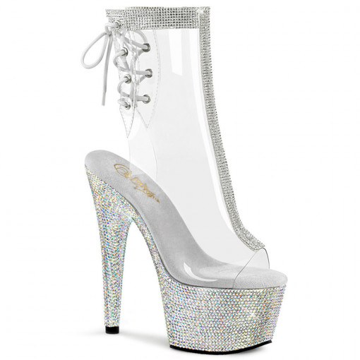 Pleaser BEJEWELED-1018C-2RS Clr/Slv RS