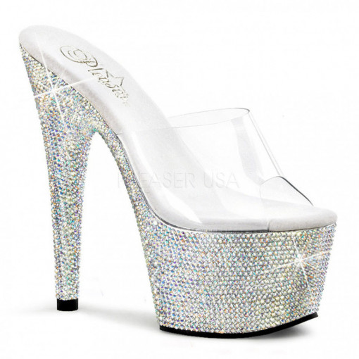 Pleaser BEJEWELED-701DM Clr/Slv Multi RS