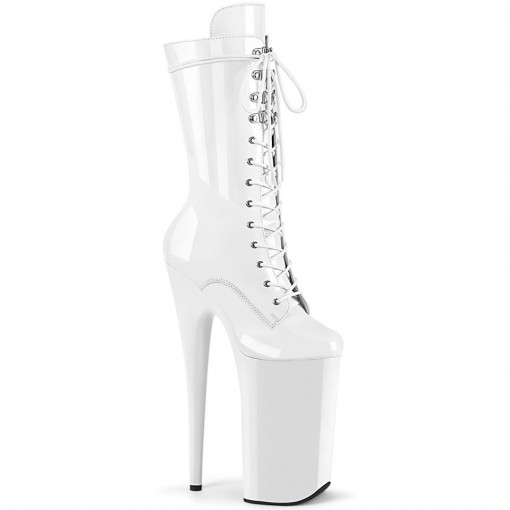 Pleaser BEYOND-1050 Wht Pat/Wht