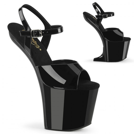 Pleaser CRAZE-809 Blk Pat/Blk