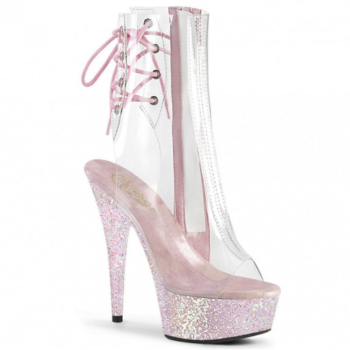 Pleaser DELIGHT-1018C Clr/Opal Multi Glitter
