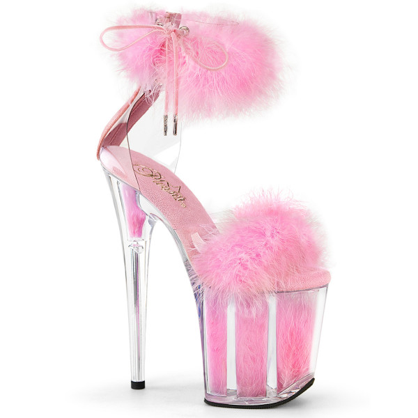 Pleaser FLAMINGO-824F Clr-B. Pink Fur/M