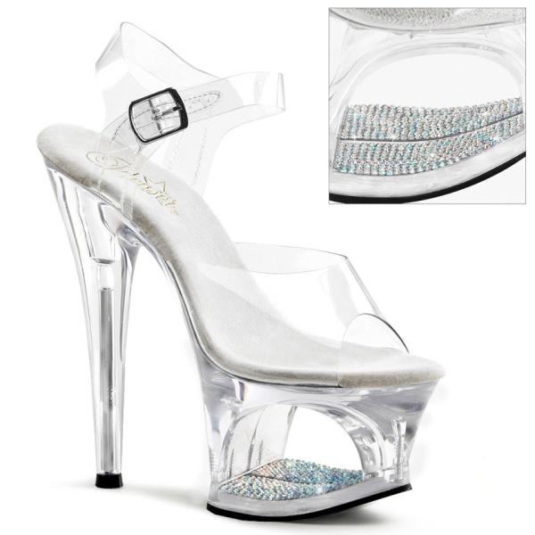 Pleaser MOON-708DM Clr/Clr