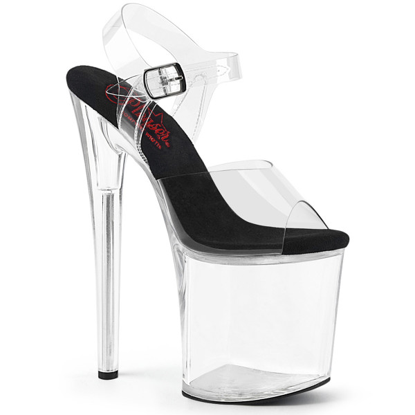 Pleaser NAUGHTY-808 Clr-Blk/Clr