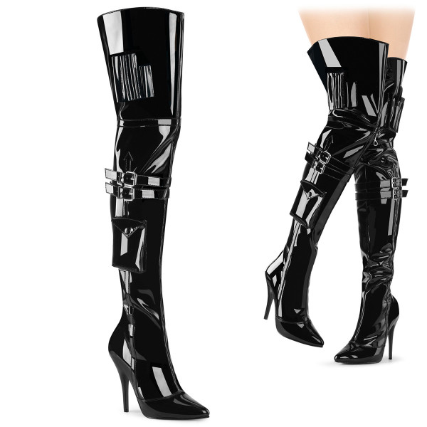Pleaser SEDUCE-3019 Blk Pat