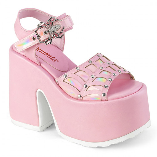 Demonia CAMEL-17 B. Pink Vegan Leather