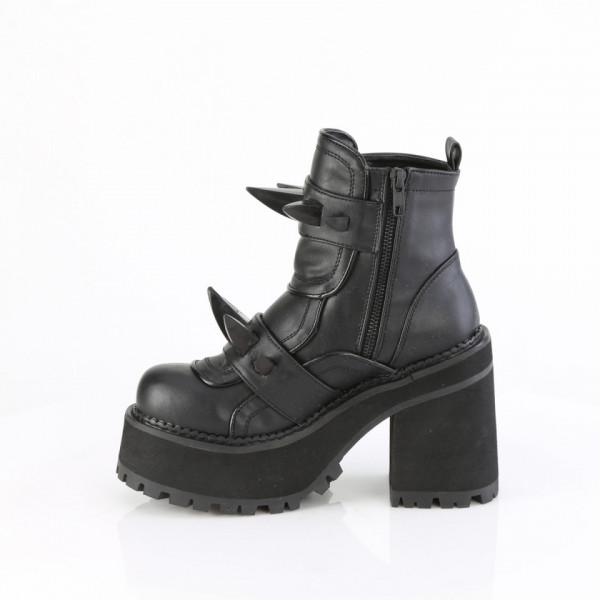 Stivali Demonia Cult ASSAULT-72Blk Vegan Leather
