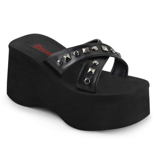 Demonia Cult FUNN-29 Blk Vegan Leather