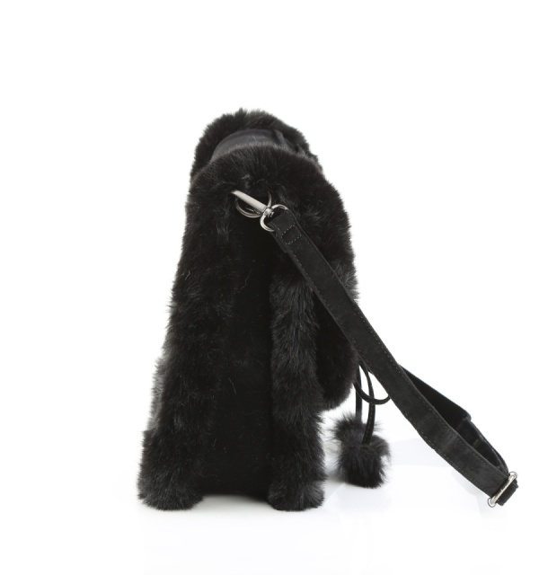 Demonia Cult HB-663 BLK FAUX SUEDE-FAUX FUR - Img 5