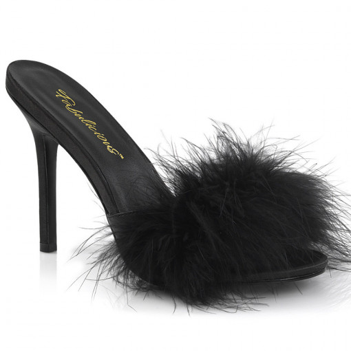 Fabulicious CLASSIQUE-01F Blk Pu-Fur