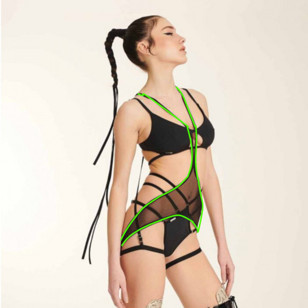 harness sexy abbigliamento pole