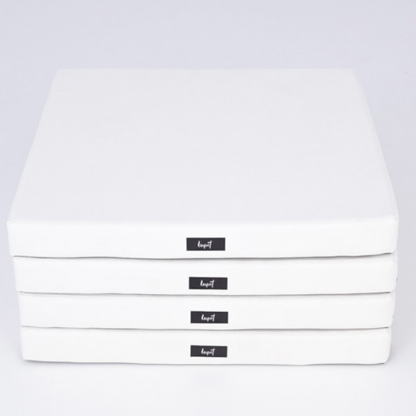 Lupit square multi-use mattress PREMIUM white D1500mmx1500mm 8 or 12 cm