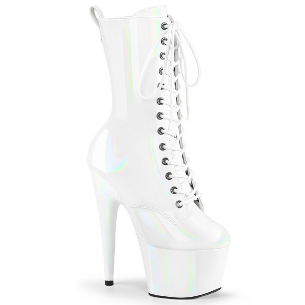 Pleaser ADORE-1040WR-HG Wht Holo Pat/M