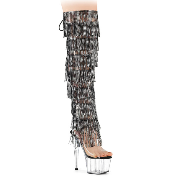 Pleaser ADORE-3019C-RSF Clr-Blk/Clr