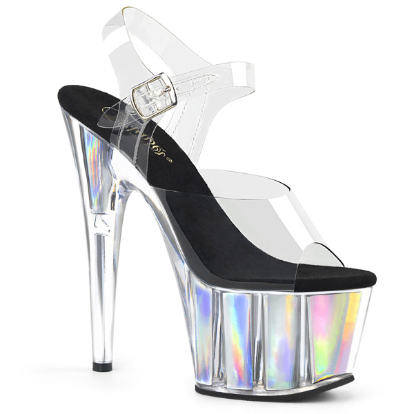 Pleaser ADORE-708HGI Clr/Slv Hologram Inserts